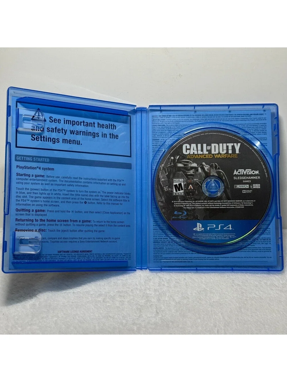 Call of Duty Advanced Warfare PS4 PlayStation 4 Complete Cib Activision